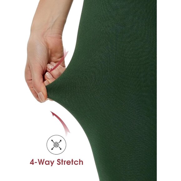 Green Scrunch Butt Lifting Seamless Leggings - No Front Seam - Picture 4 of 6